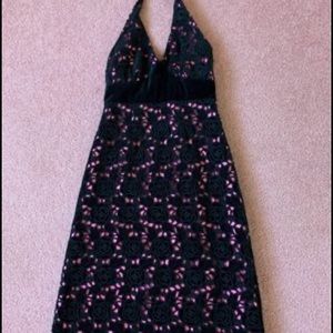 Lilly Pulitzer Halter Dress, black with fuchsia size 0…..gorgeous!  $65